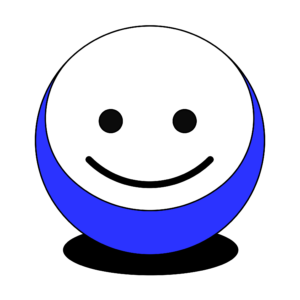 Smiley emoji with transparent background