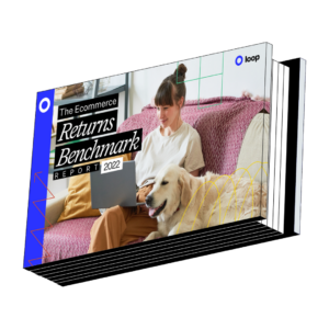The Ecommerce Returns Benchmark Report 2022 book illustration with transparent background